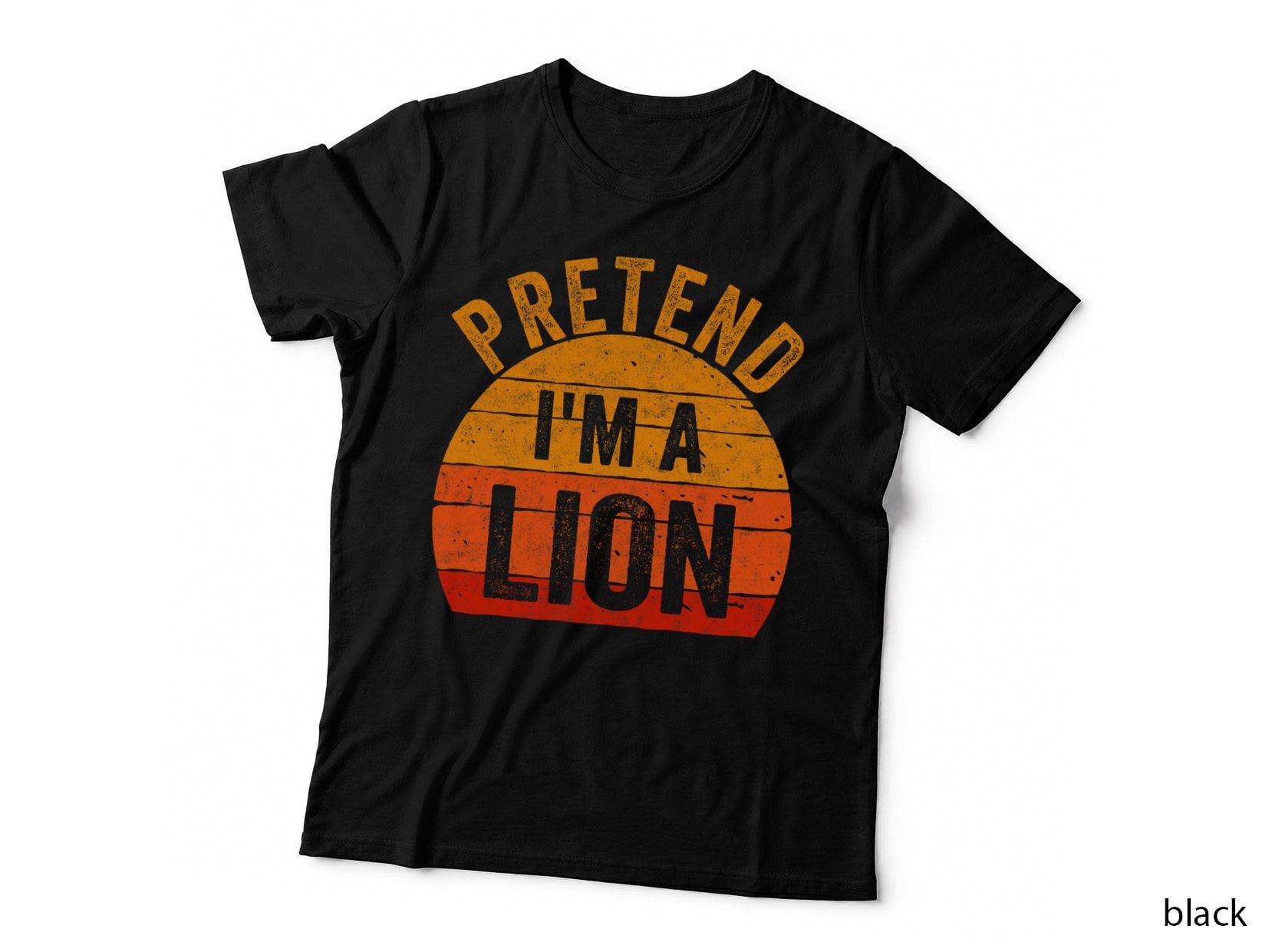 Funny Lazy Halloween Costume Pretend I'm a Lion T-Shirt