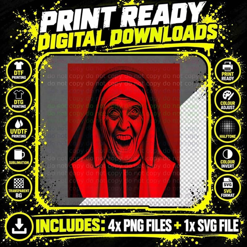 Goth Aesthetic Grunge Occult Emo Satanic Bloody Creepy Png SVG Digital Bundle