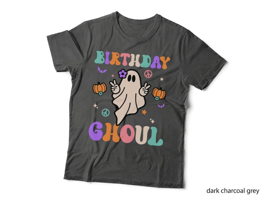 Groovy Birthday Ghoul Peace Halloween Pumpkin Toddler Kids T-Shirt