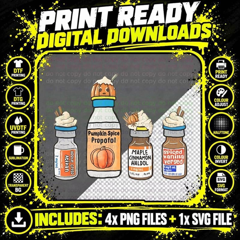 Halloween Crna Pacu Er Ed Icu Cricital Care Nurse Png SVG Digital Bundle