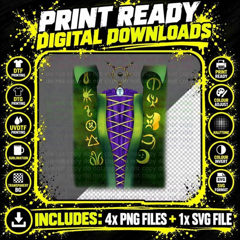 Hocus Pocus Winifred Sanderson Halloween Costume T-Shirt Png SVG Digital Bundle