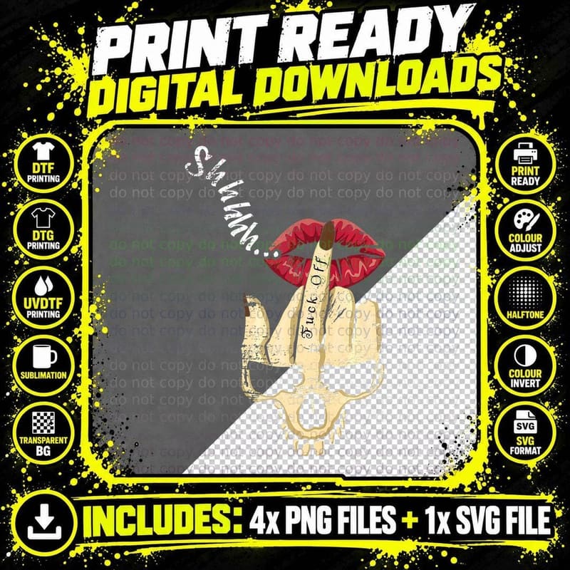 International Day Finger Skeleton Feminist Feminism Png SVG Digital Bundle
