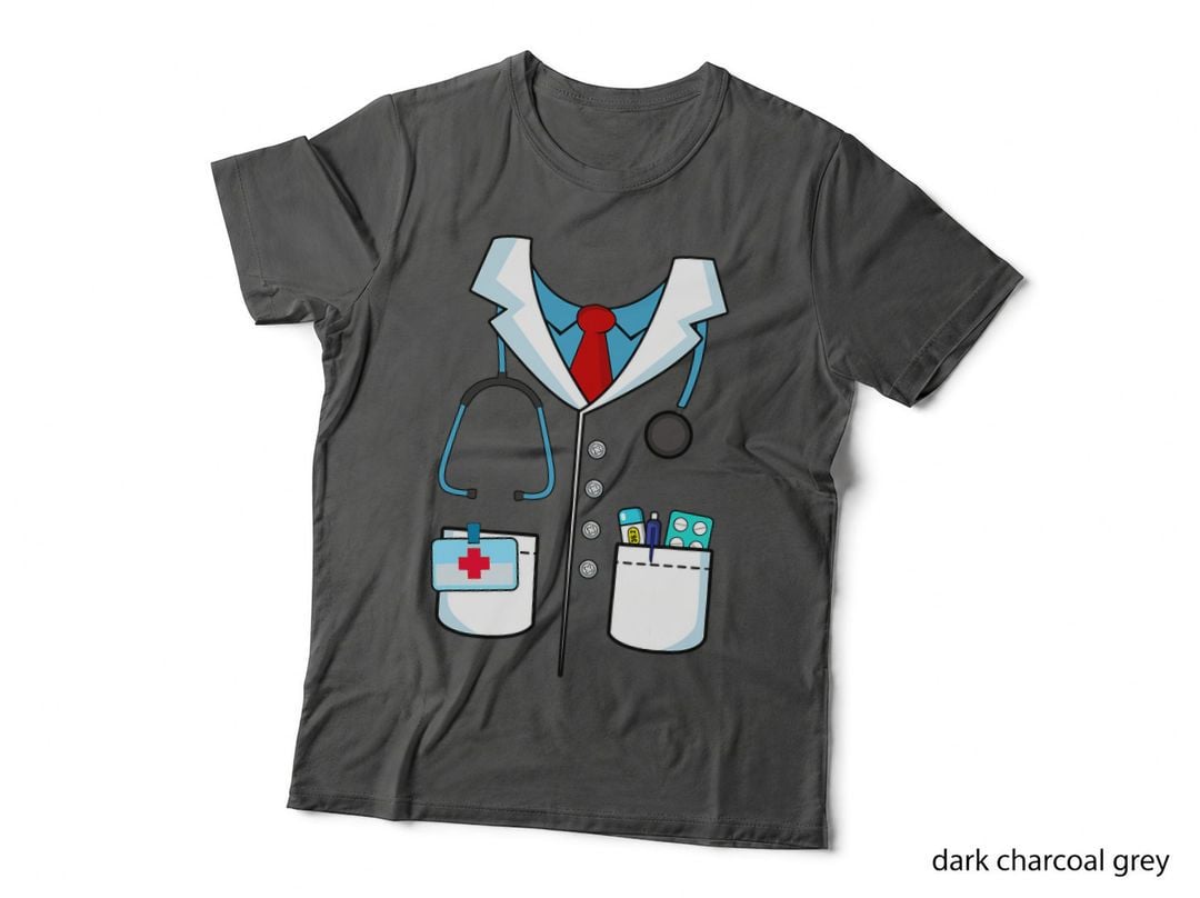 Kids Adult Halloween Doctor Costume Hospital Doc T-Shirt