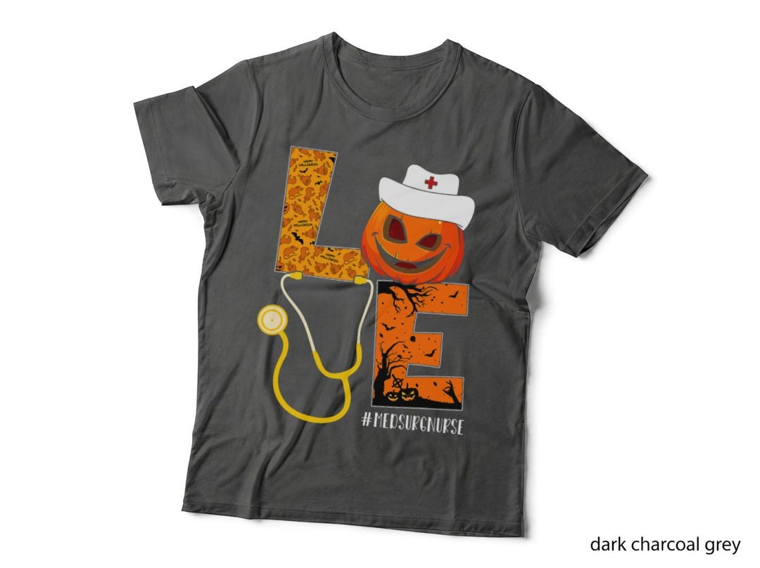 Med Surg Nurse Love Nurse Life Halloween Pumpkin Costume T-Shirt