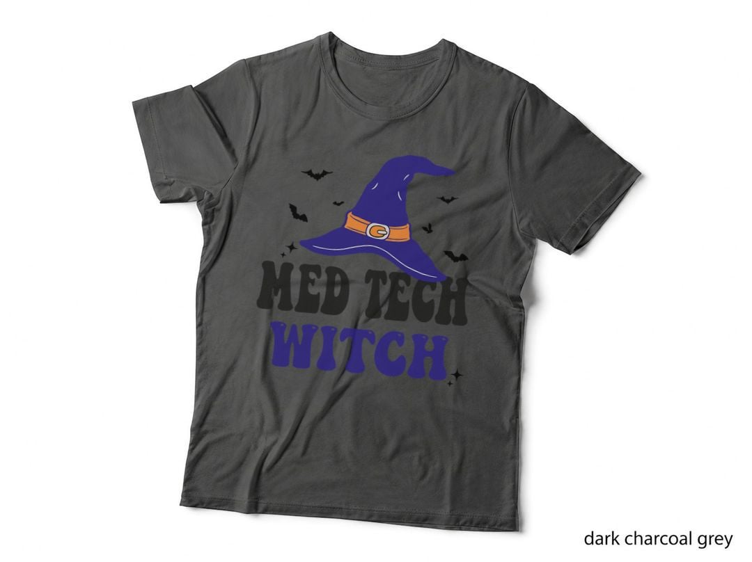 Med Tech Witch Halloween Funny Women Matching Group Costume T-Shirt