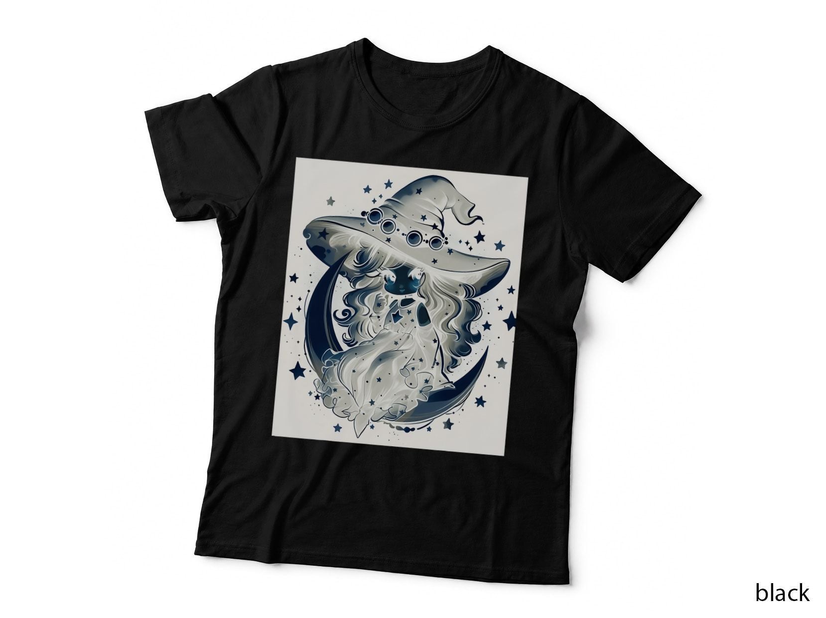 Mysterious Witchcraft Halloween Witch Design T-Shirt