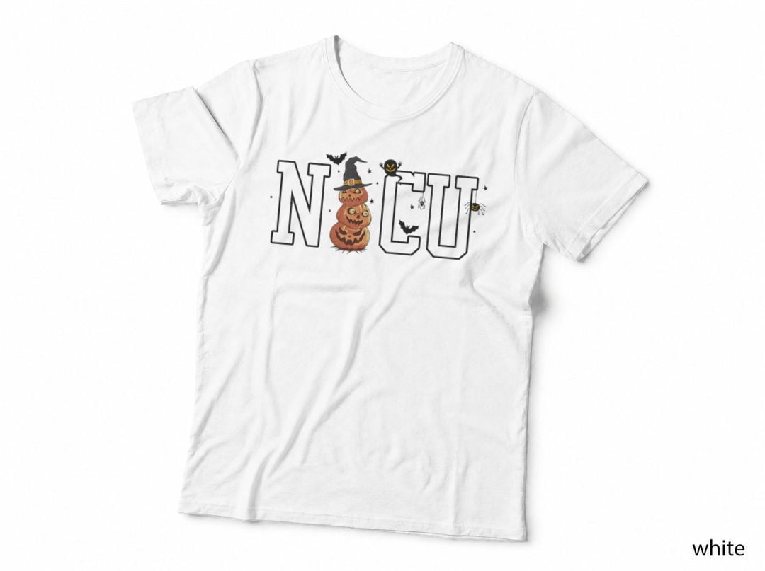 Nicu Boo Crew Spooky Pumpkin Nicu Nurse Halloween Fall T-Shirt