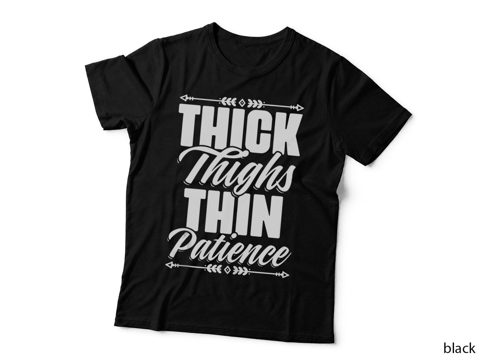 Patience Grim Reaper Horror Thick Thighs Feminism T-Shirt, Gothic Gift