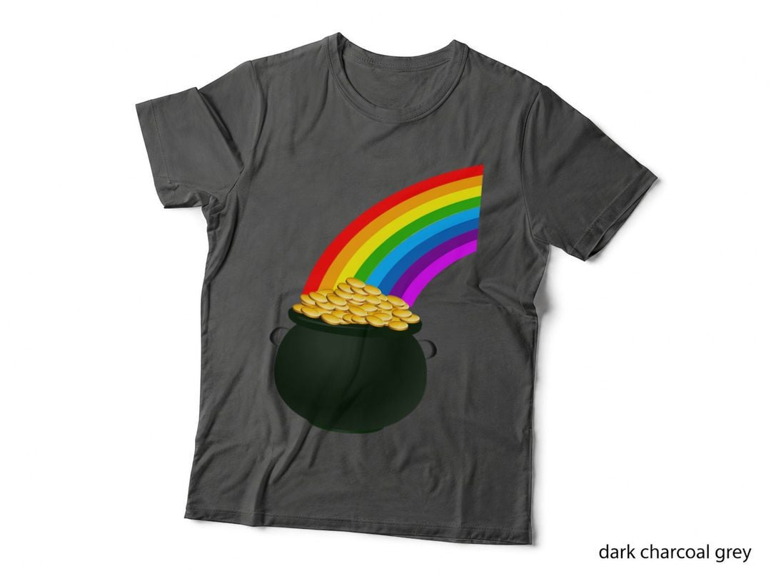 Pot of Gold Under Rainbow Costume Halloween T-Shirt