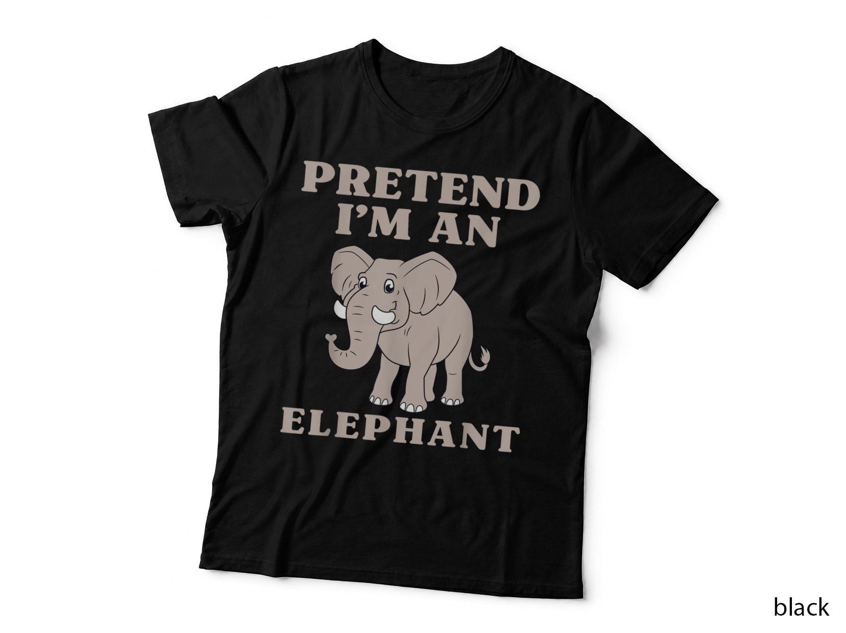 Pretend I'm AN Elephant Funny Simple Halloween Costume T-Shirt