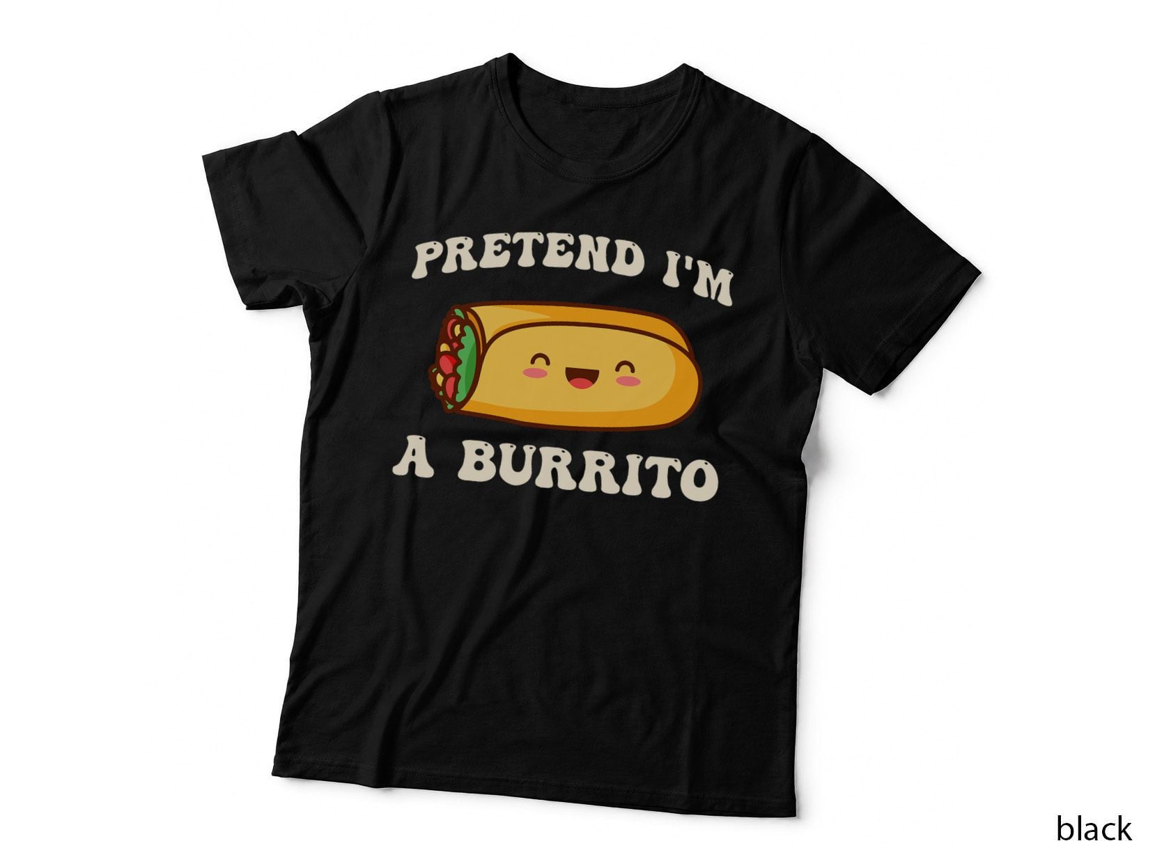 Pretend I'm a Burrito Lover Quick Lazy Halloween Costume T-Shirt