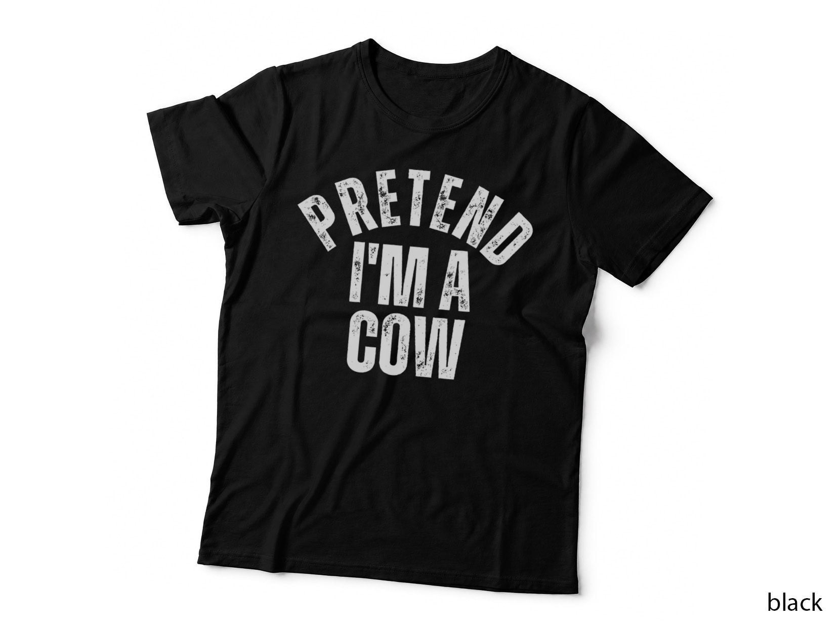 Pretend I'm a Cow Funny Lazy Couples Halloween Costume T-Shirt