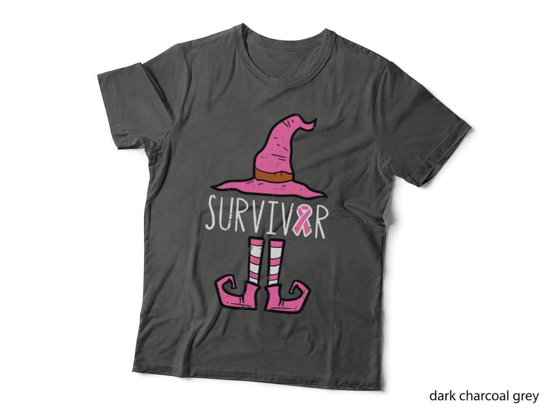 Survivor Pink Witch October Breast Cancer Awareness Women T-Shirt
