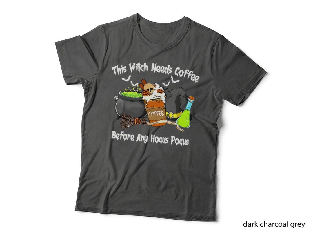 This Witch Needs Coffee Before Any Hocus Pocus Halloween T-Shirt