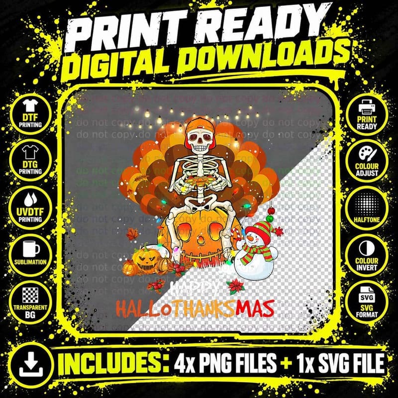 Video Game Happy Hallothanksmas Halloween Gaming Png SVG Digital Bundle