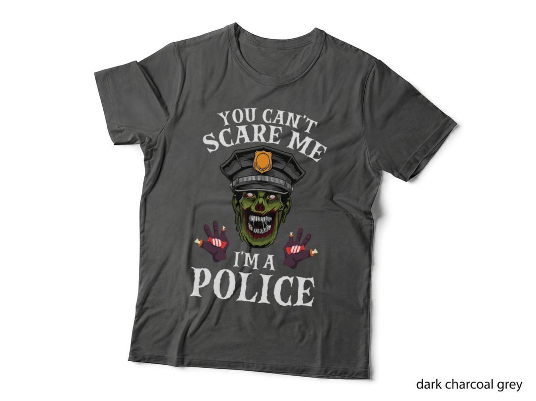 Zombie Police Lazy Halloween Costume Policeman Cop Officer T-Shirt