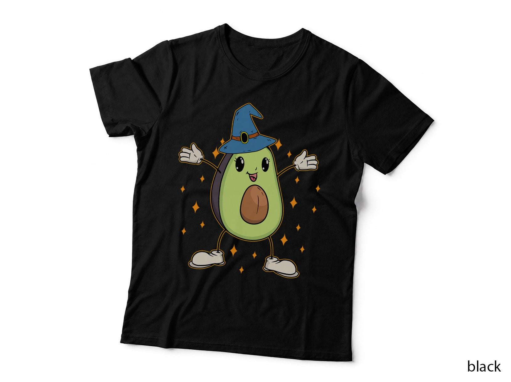 Avocado Witch Lazy Halloween Costume Fruit Vegan Vegetarian T-Shirt