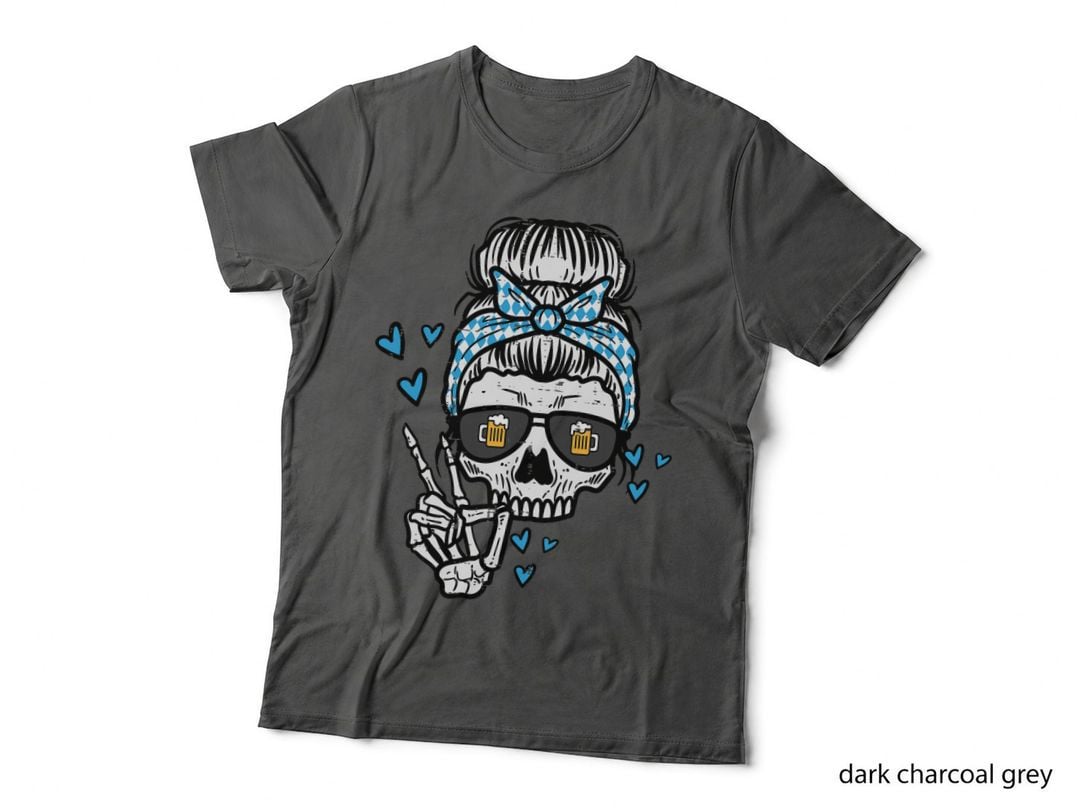 Bavarian Skeleton Women Octoberfest German Oktoberfest T-Shirt