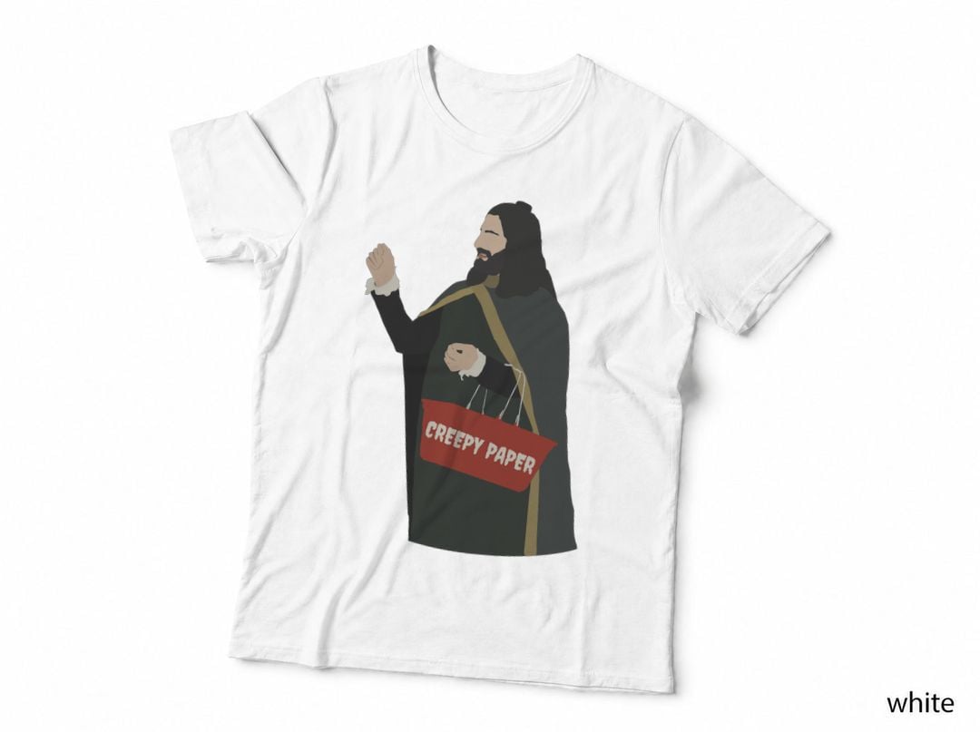 Creepy Paper - Nandor - What We Do in the Shadows Digital Art T-Shirt