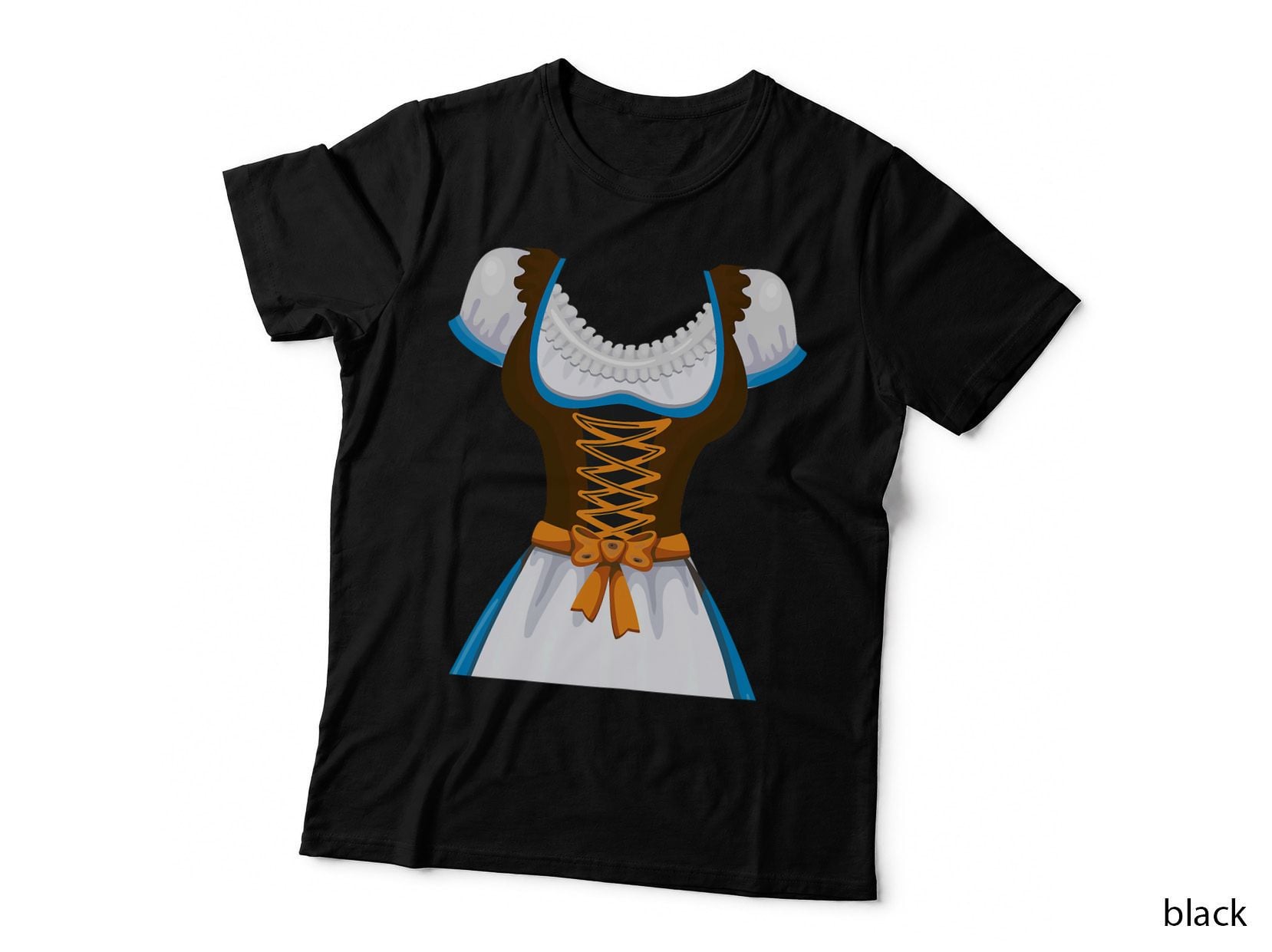 Dirndl Oktoberfest Costume Halloween Pretzel T-Shirt