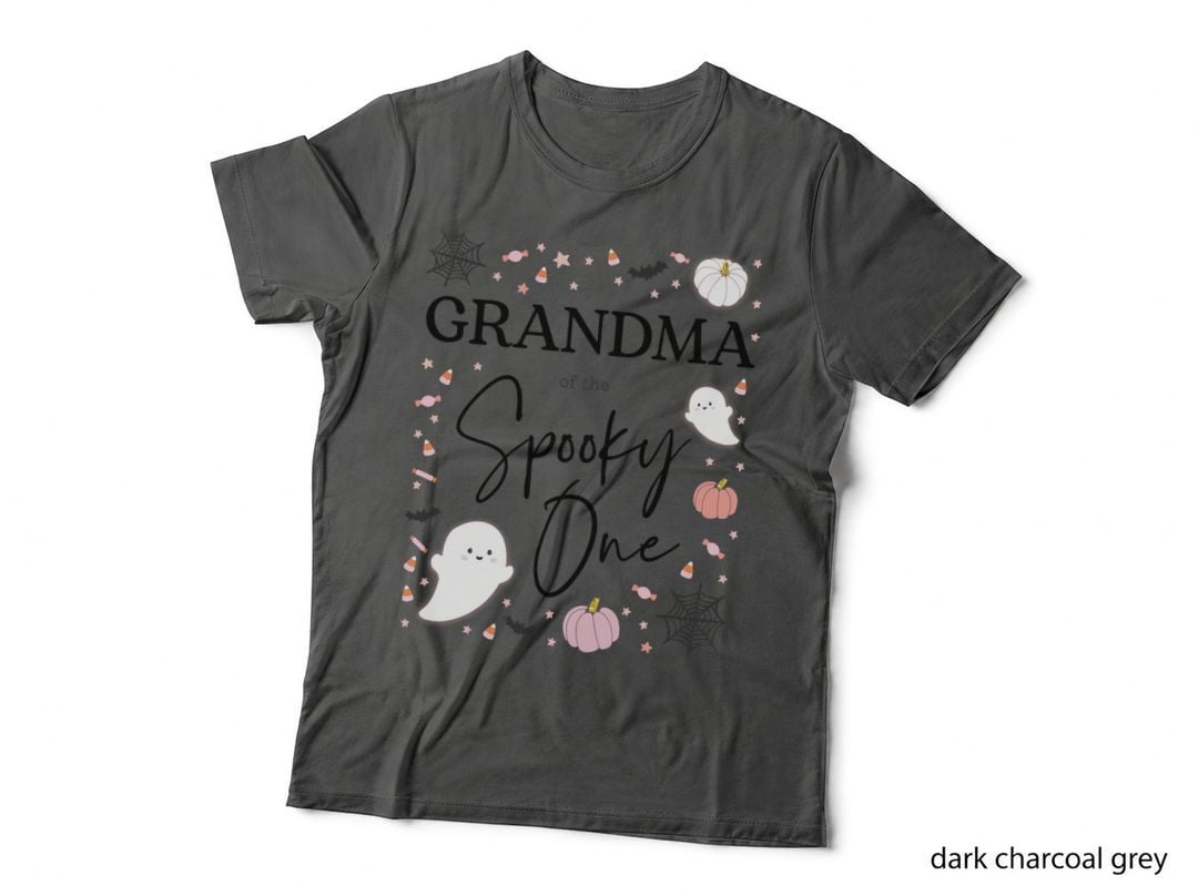 Grandma of the Spooky One Girl First Birthday Pink Halloween T-Shirt