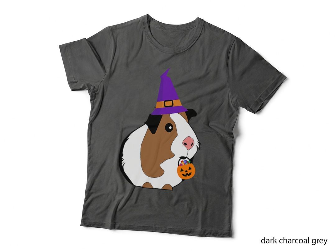 Guinea Pig Witch Funny Guinea Pig Halloween T-Shirt