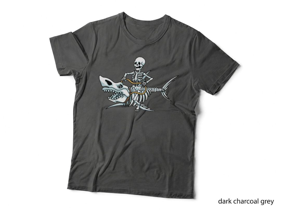 Halloween Shark for a Skeleton Fan T-Shirt