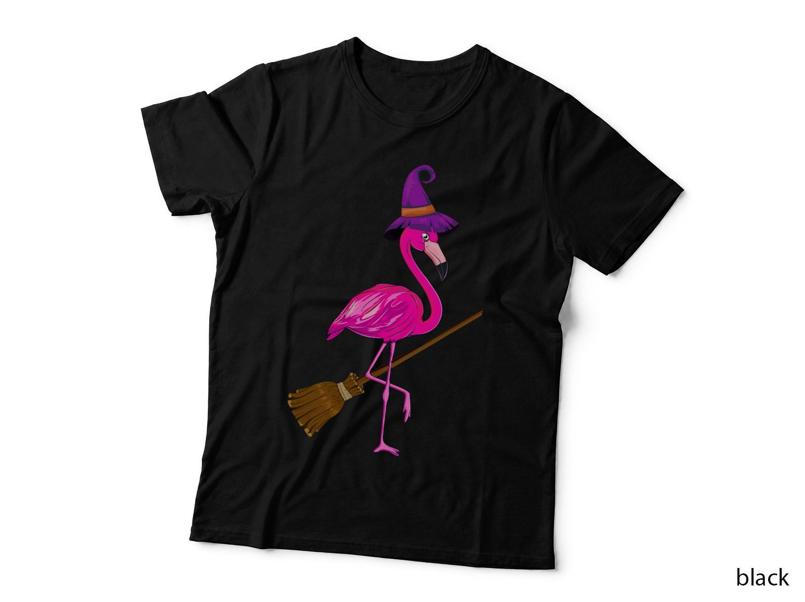 Happy Halloween Pumpkin Flamingo - Flamingo Lover Halloween T-Shirt