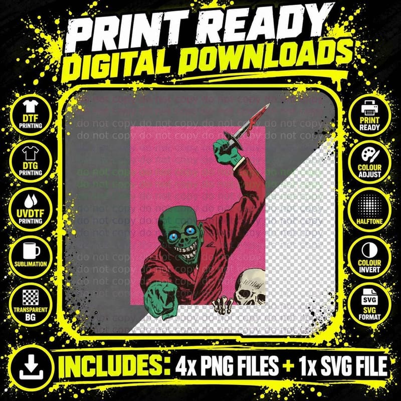 He Is Coming to Get You! T-Shirt Png SVG Digital Bundle