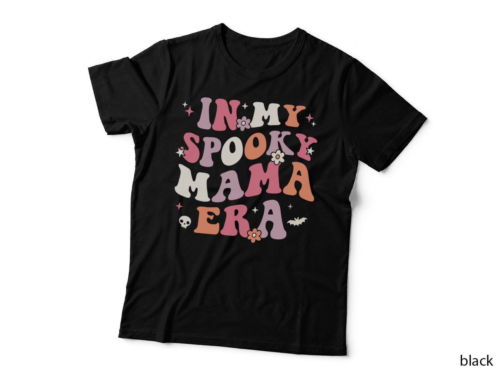 In My Spooky Mama Era Retro Halloween Witchy One Spooky Mom T-Shirt