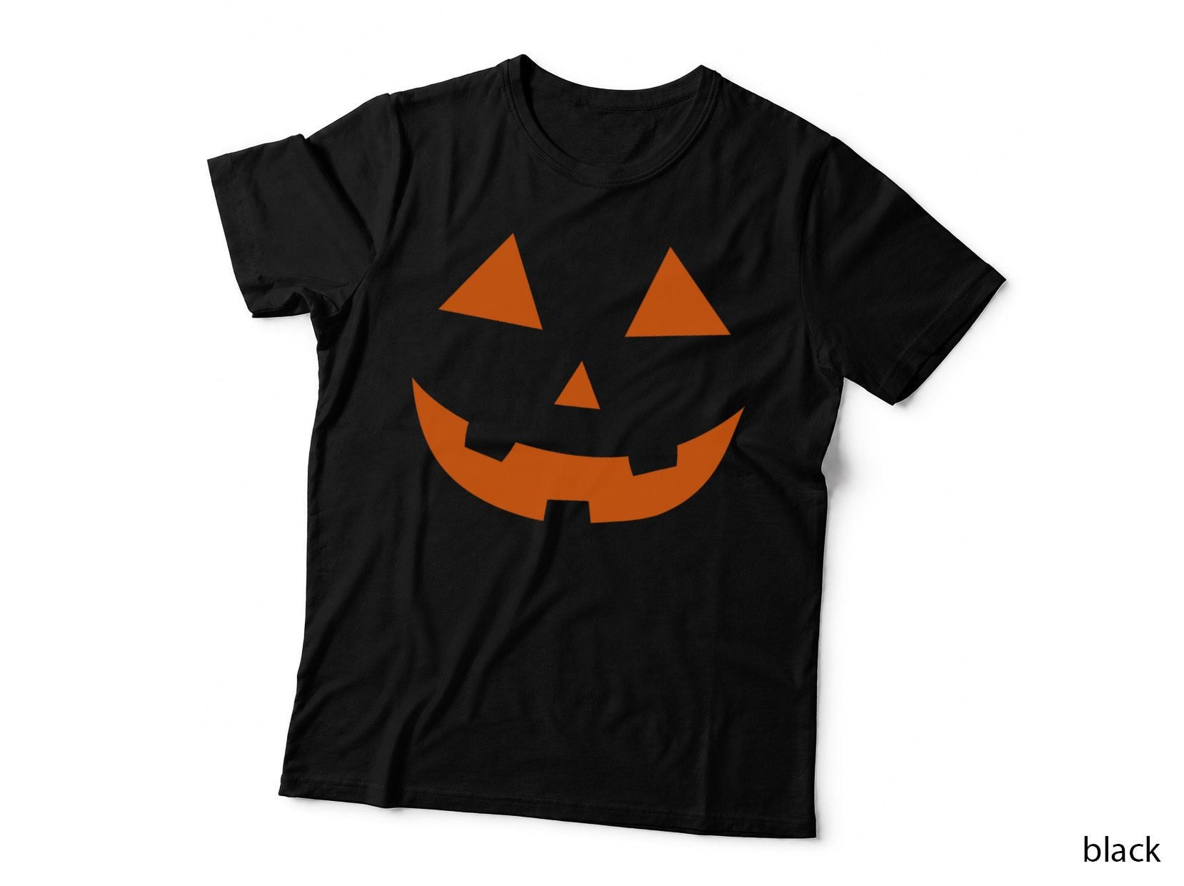 Jack O Lantern Pumpkin Face Easy Halloween Costume T-Shirt