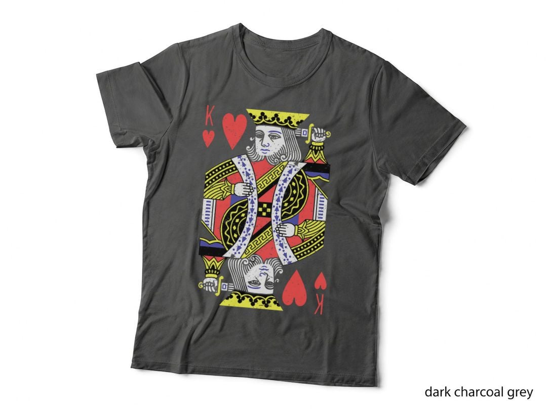 King of Hearts Playing Card Halloween Costume Valentines Men T-Shirt