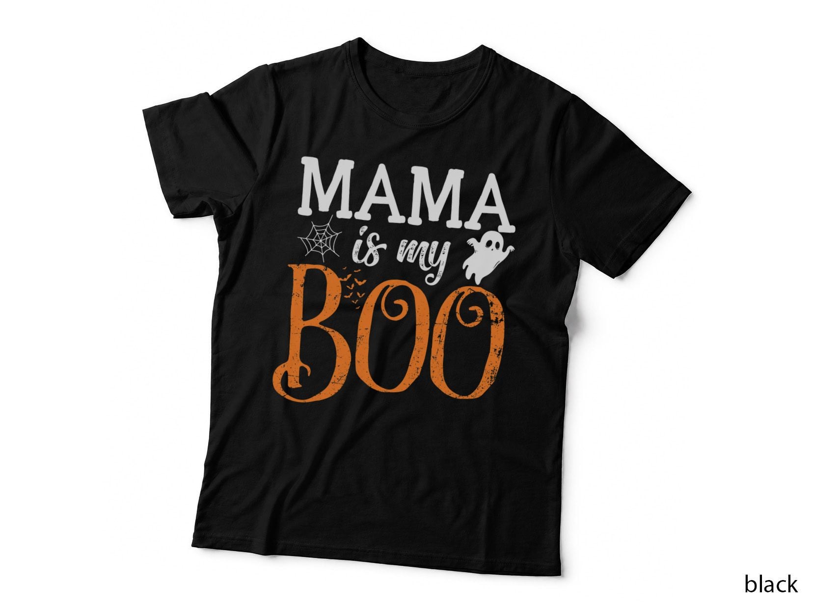 Mama Is My Boo Halloween Costume Boo Ghost Toddler Kids T-Shirt