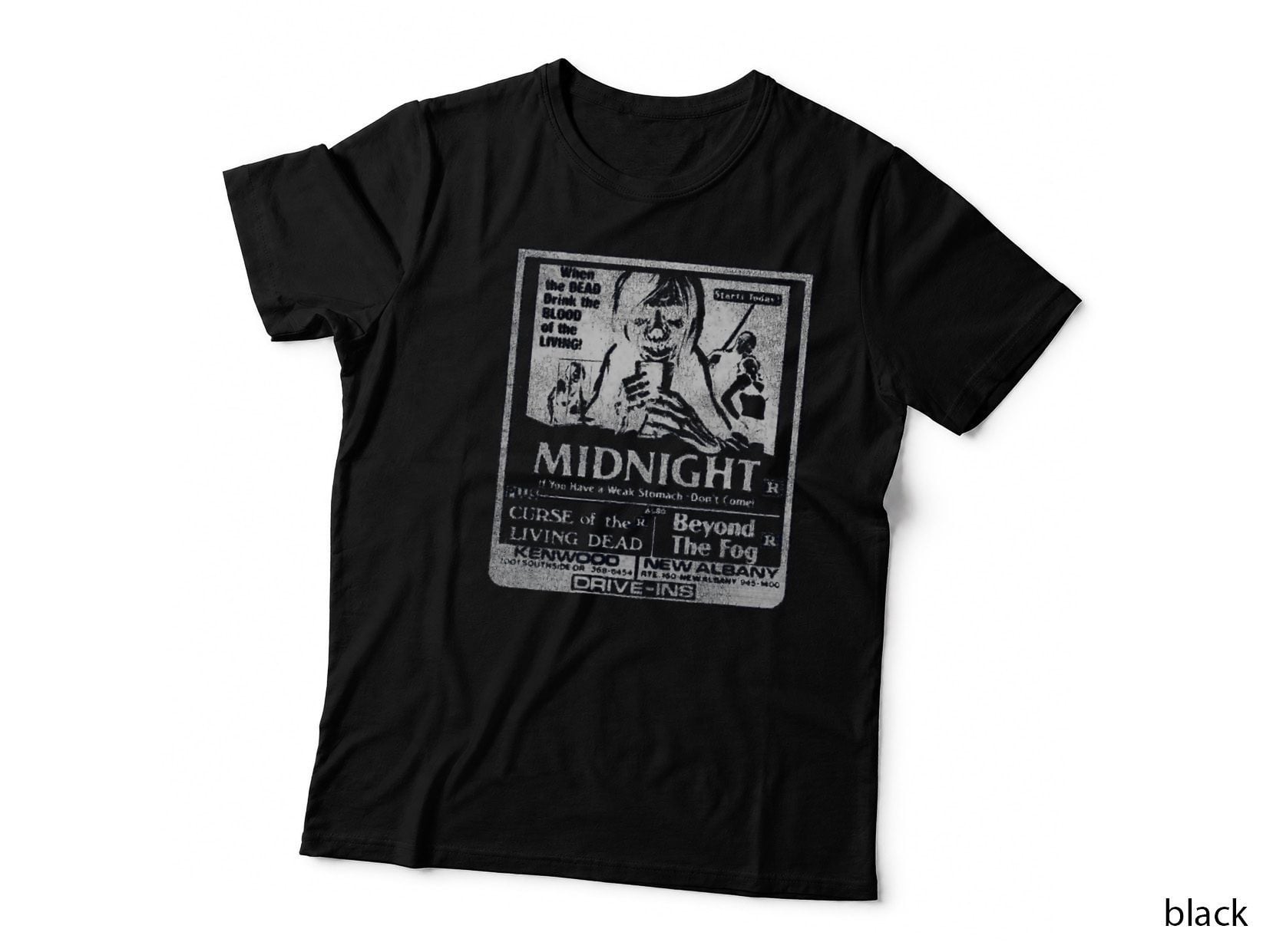 Midnight Drive-In 80s Horror Movies Flyer T-Shirt