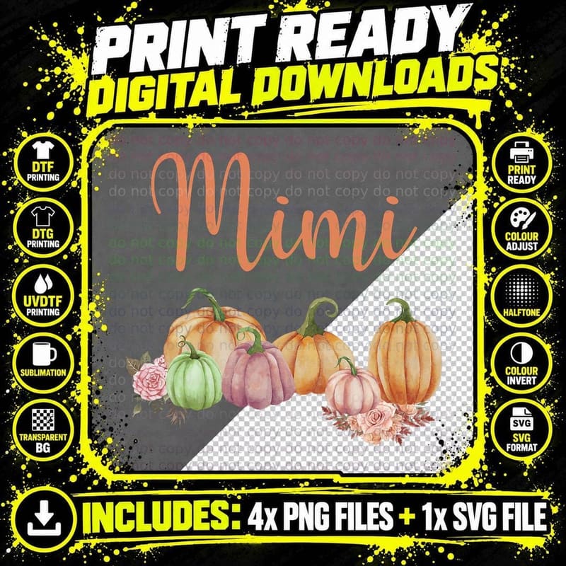 Mimi of Little Pumpkin First Birthday Autumn Pumpkin Png SVG Digital Bundle
