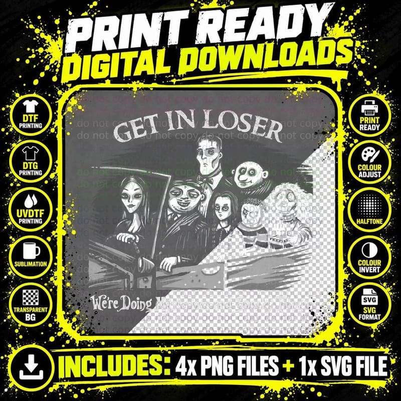 Mysterious and Spooky T-Shirt Png SVG Digital Bundle