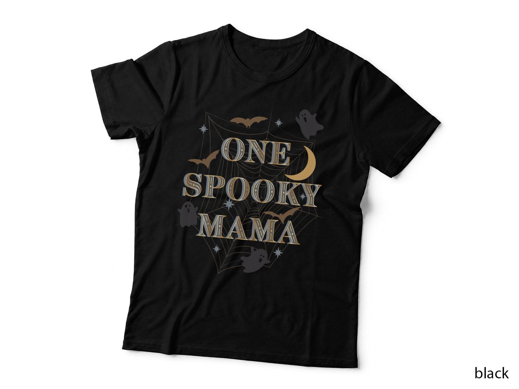 One Spooky Mama Classy Halloween Graphic T-Shirt