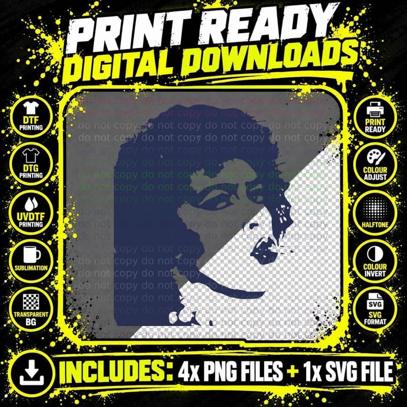 Rocky Horror Frank N Furter T-Shirt Png SVG Digital Bundle