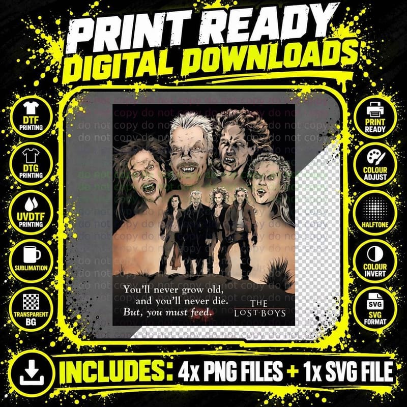 The Lost Boys T-Shirt Png SVG Digital Bundle