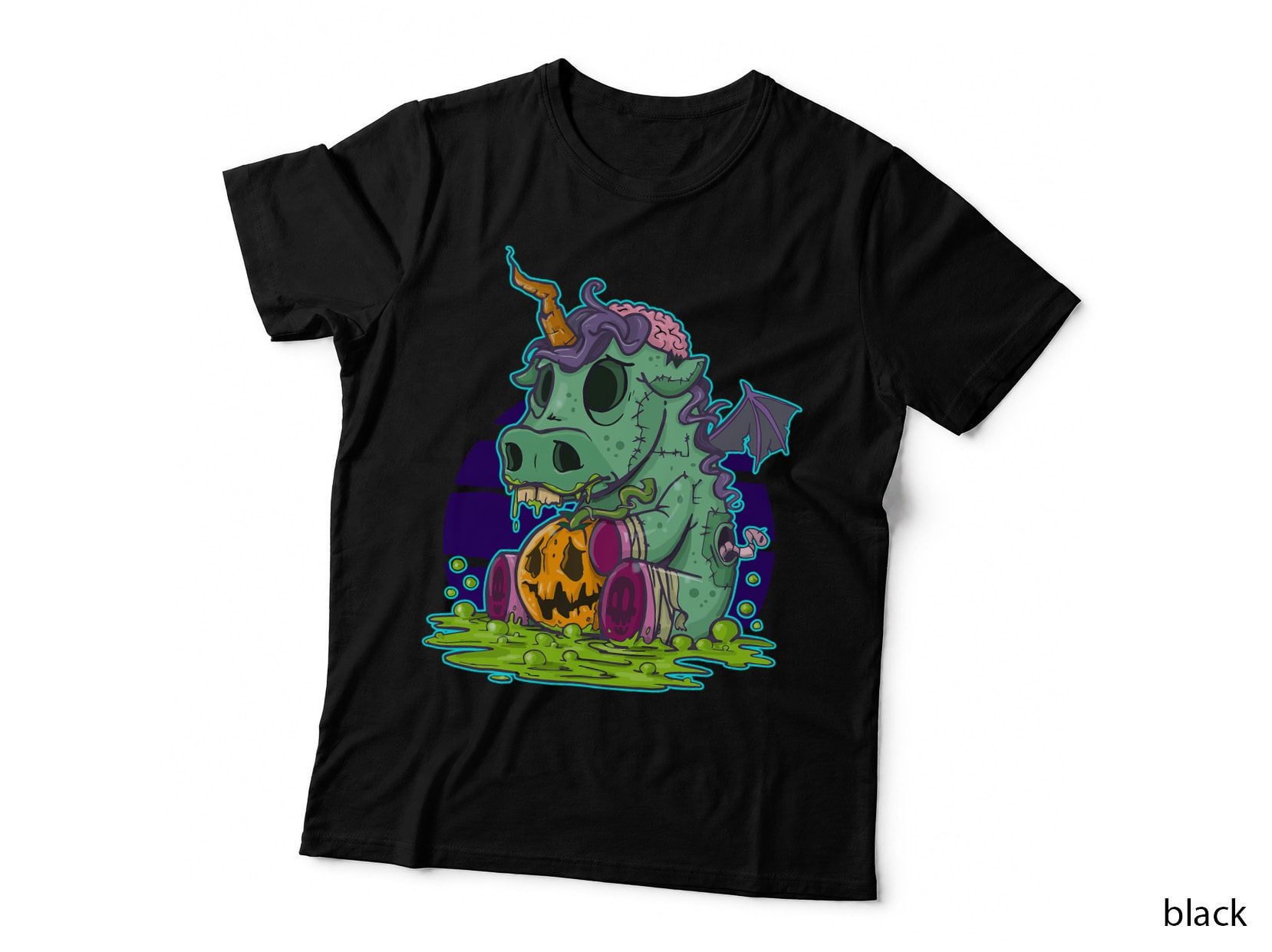Zombie Unicorn Halloween Costume Ghost-Mummy T-Shirt