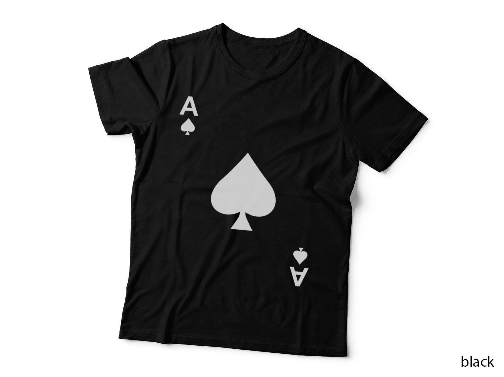 Ace of Spades Tshirt Blackjack Cards Poker 21 Teeshirt
