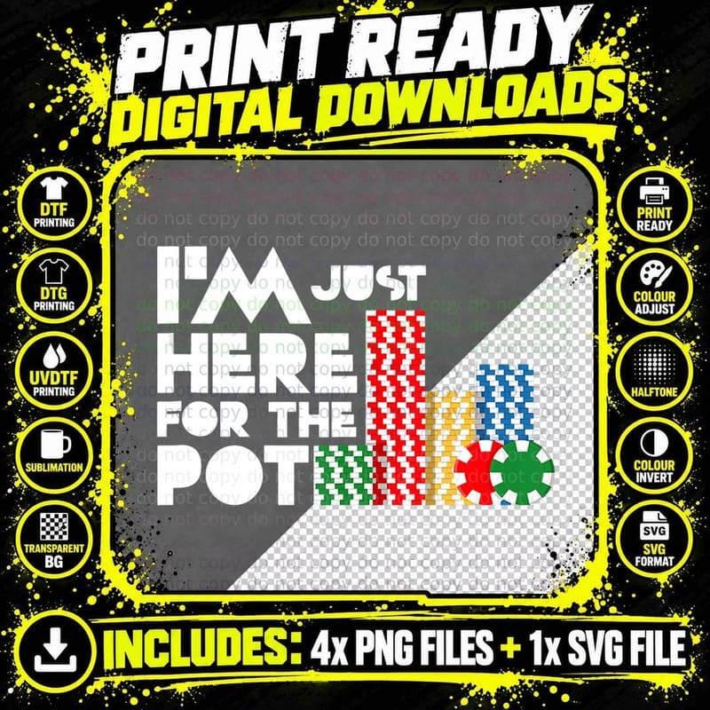For the Poker Table I Go All in Liars Cards Jiker Png SVG Digital Bundle