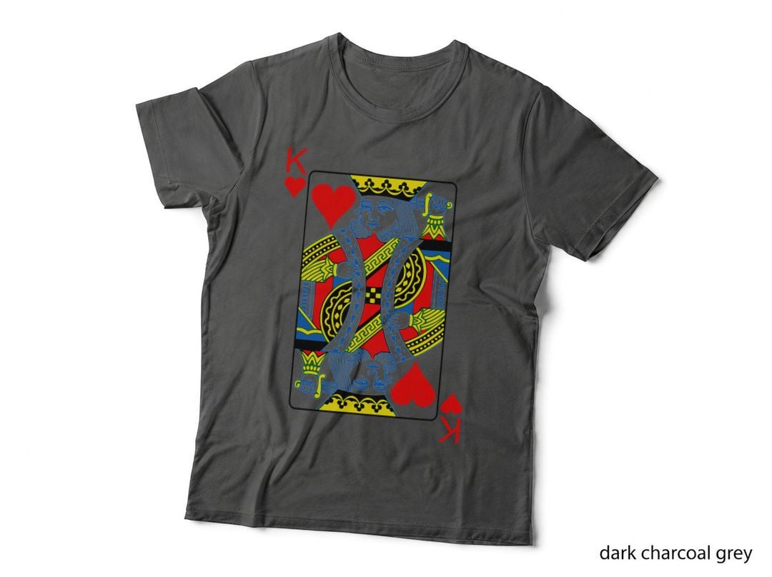 King of Hearts Playing Cards Poker T-Shirt