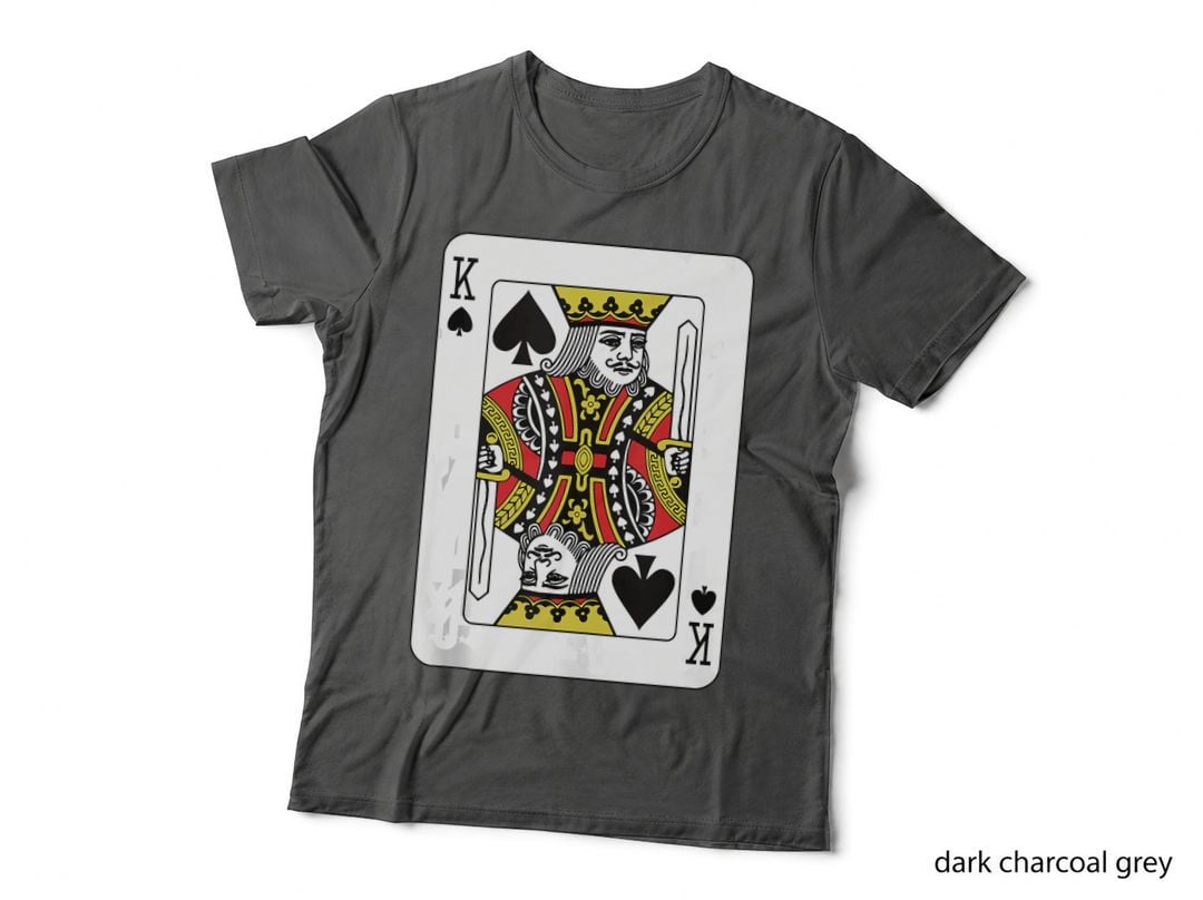 King of the Spades Playing Card Poker, Gambler, Player T-Shirt