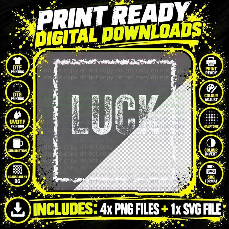 Luck Box Lucky Poker Casino T-Shirt Png SVG Digital Bundle