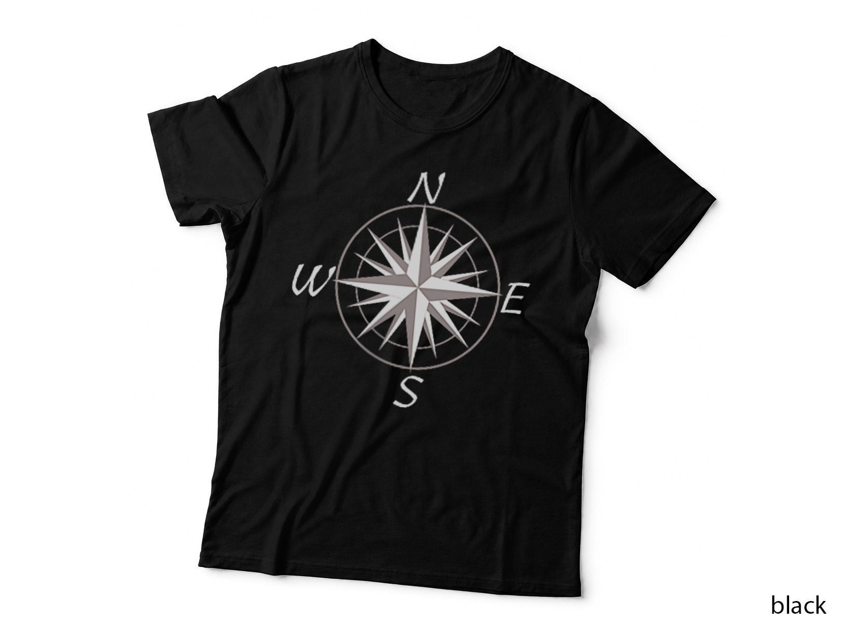 Mens Sailboats Compass Rose Nautical Design Men's Boating Sailing T-Shirt