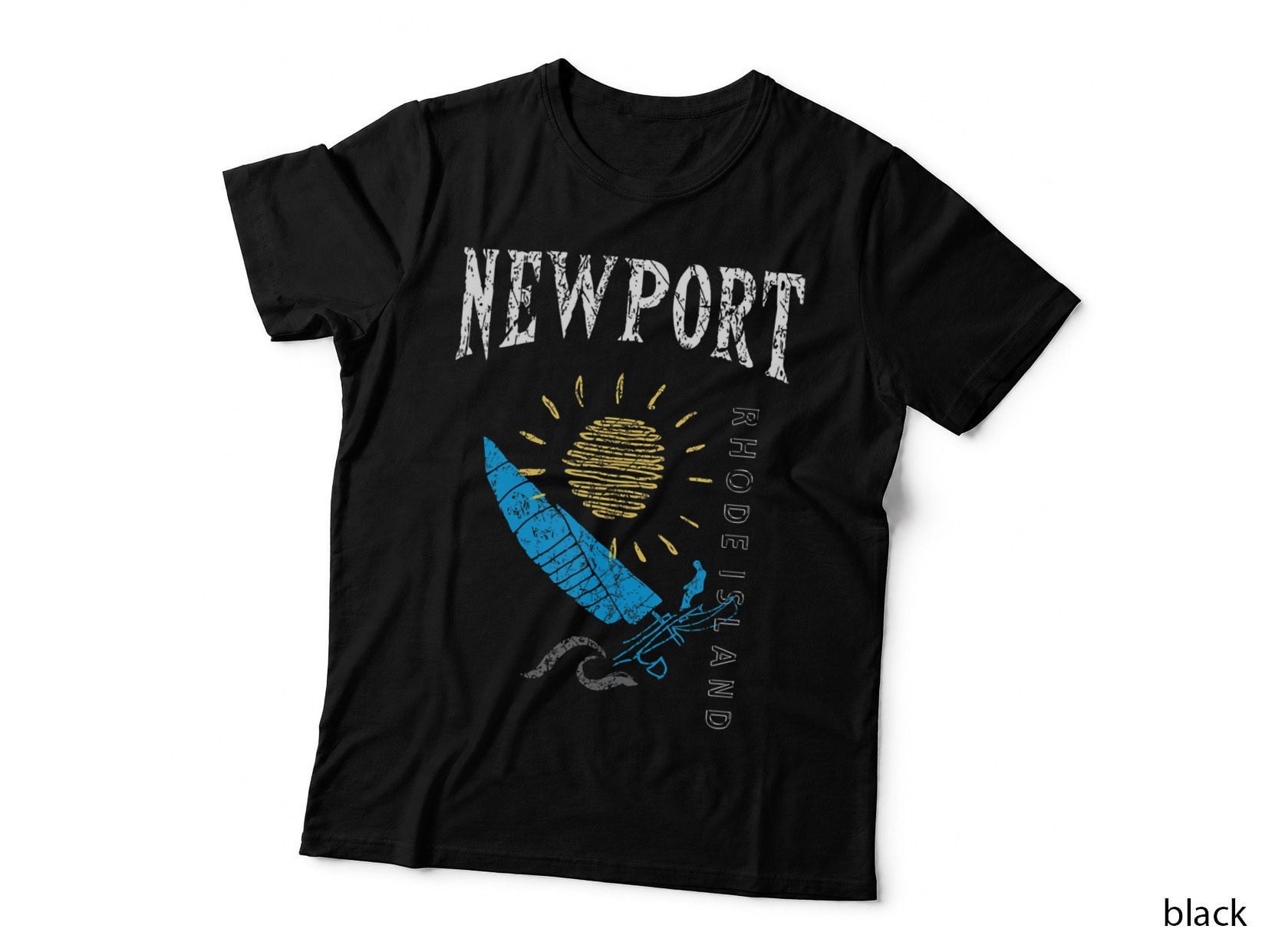 Newport Rhode Island Souvenir RI Sailing Boat, Graphic T-Shirt