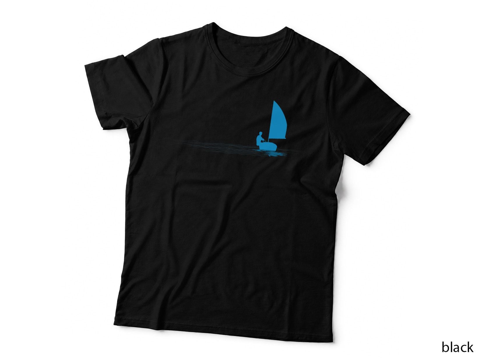 Opti Sailboat Sailing Dinghy Sail Boat Sailor Graphic T-Shirt