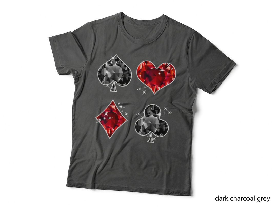 Poker Hearts Spades Diamonds Clubs Sign - Poker T-Shirt