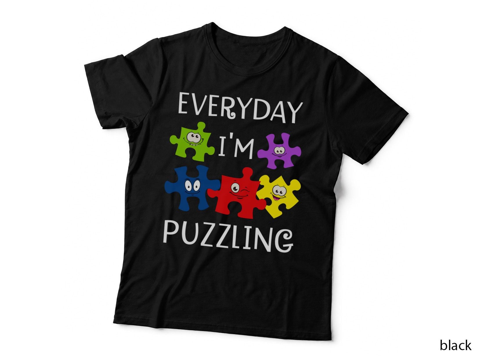 Puzzle Pieces T-Shirt, Jigsaw Fun, Puzzle Lover Apparel